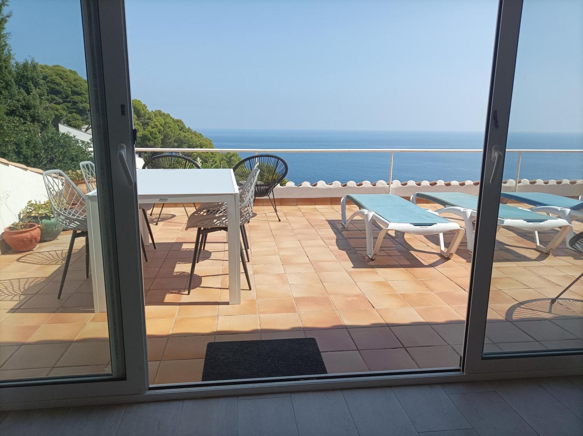 "La Terrasse De La Mer 8" -Climatisation-Wifi-Bbq -Piscine-Parking Begur Exterior foto