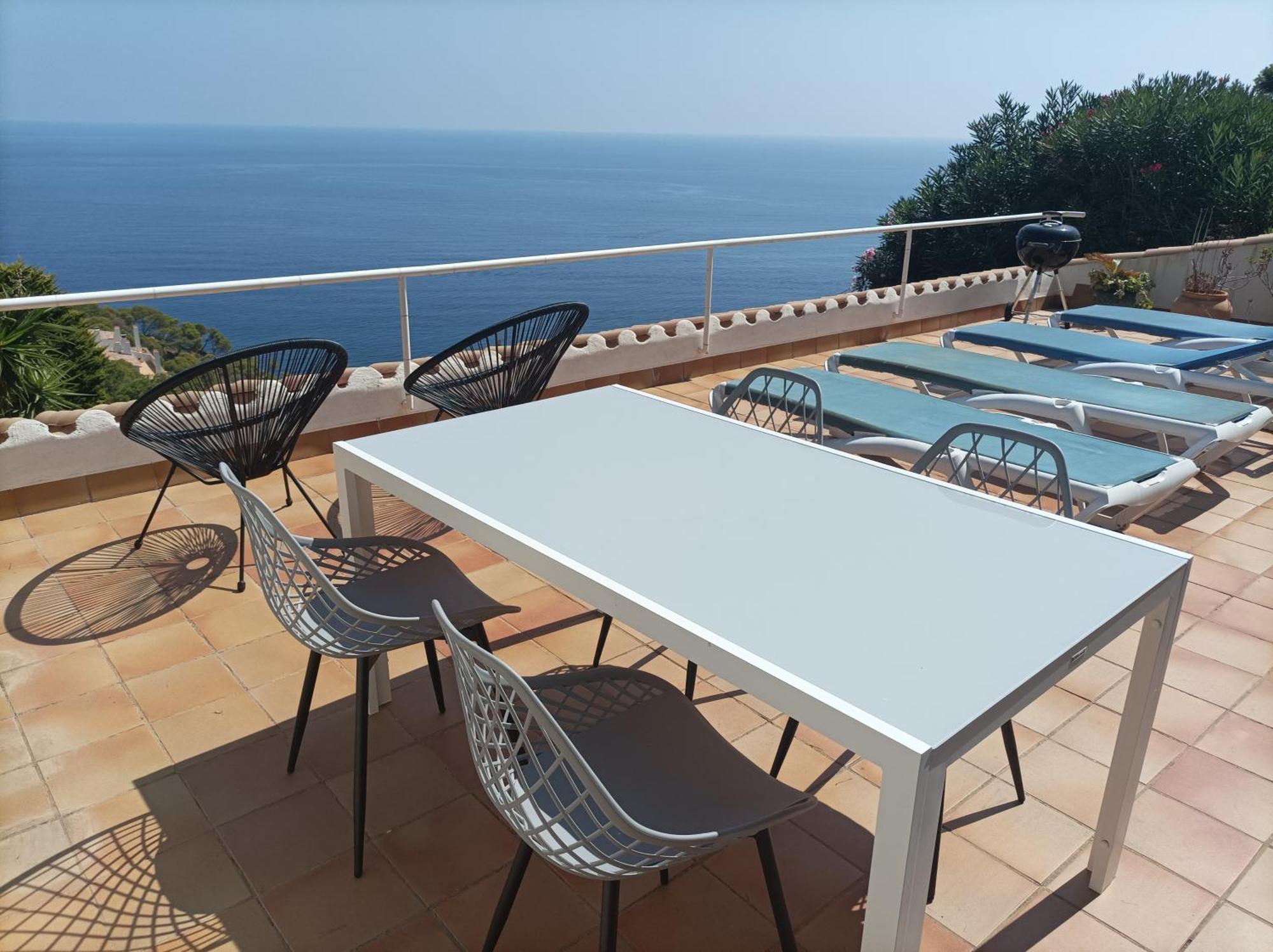 "La Terrasse De La Mer 8" -Climatisation-Wifi-Bbq -Piscine-Parking Begur Exterior foto